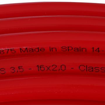 Труба PE-Xa/EVOH 16х2,0 для теплого пола, красная, 100м (Stout - Испания)